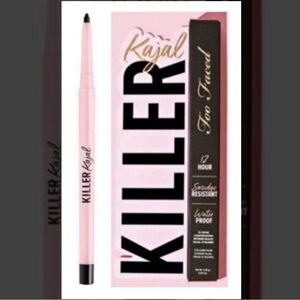 Too Faced Killer Kajal 12H Waterproof LongWear Eyeliner Intense Black 0.35 g NIB